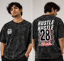Unisex Acid Washed Oversized Hustle Tee